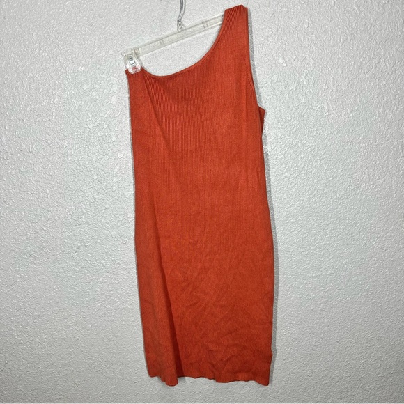 House of Harlow 1960 Ribbed One Shoulder Bodycon Midi Dress - Picture 2 of 4